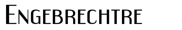 Engebrechtre font preview